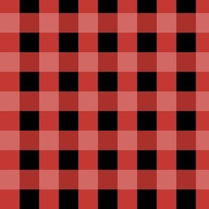 Dee Dee Check: Red & Black Check, Small Red Check