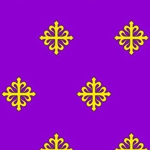 Purple, a cross of calatrava Or