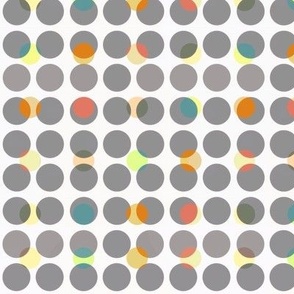 Mid century modern grey dot 