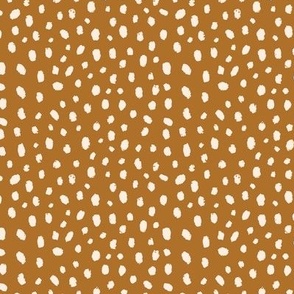 Dear Dots Burnt Orange polka dots medium