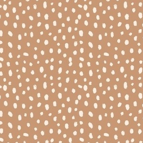 dear dots cream & brown polka dots
