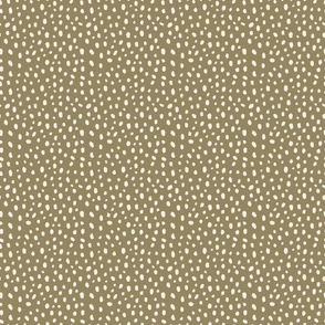 dots cream and green medium scale