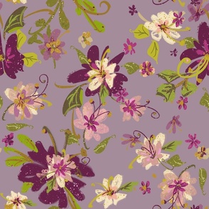 Whimsical Floral Bloom-Iris