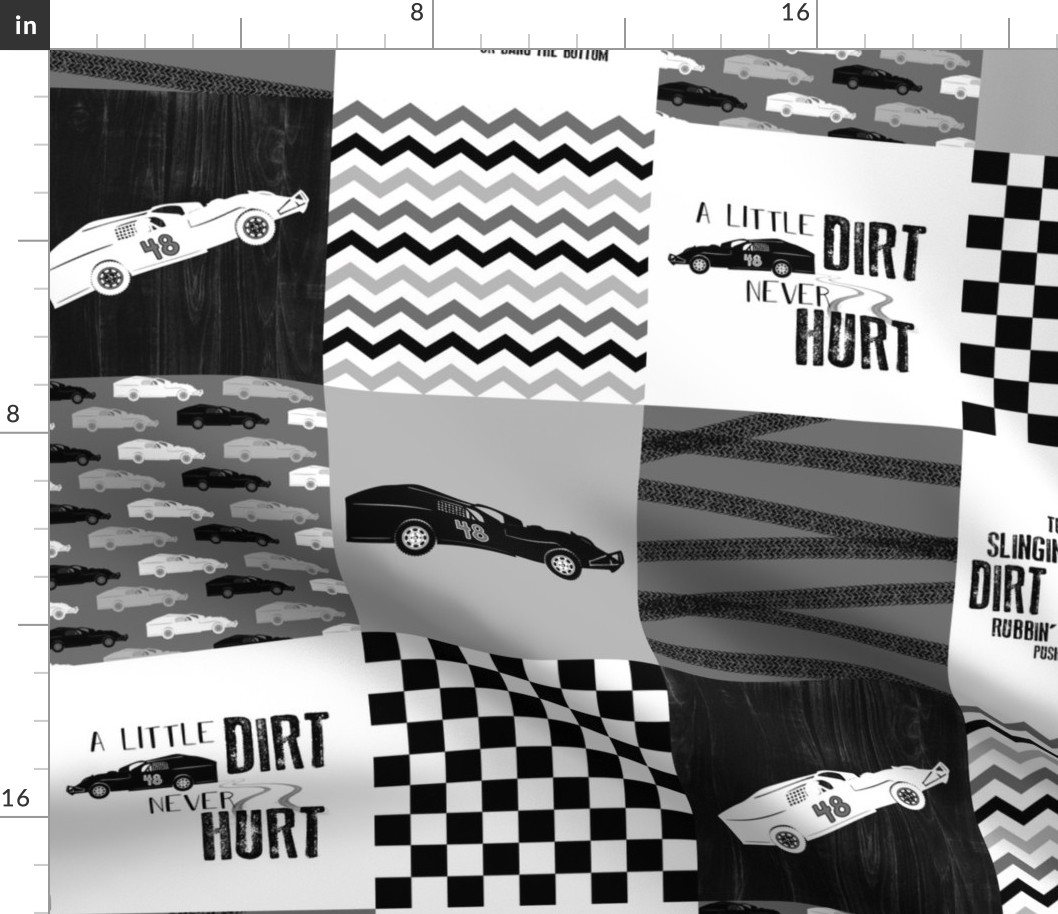 Dirt Track Racing/Dirt Track Life #48 (Modified Model) - Wholecloth Cheater Quilt