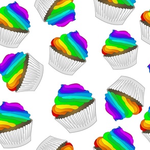 Rainbow cupcakes, 