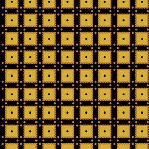 Dotty's Box: Black & Gold Geometric, 