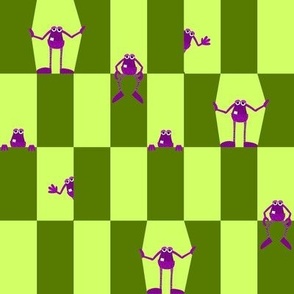 monster checkerboard | 2x1 inch blocks