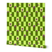 monster checkerboard | 4x2 inch blocks