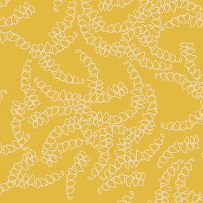 Leaves Vine All-Over Print on Yellow