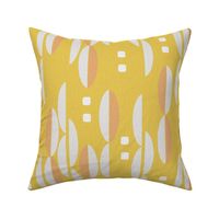 Mid Century Modern Geometric Yellow 