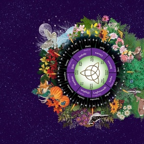 Wheel of The Year 2022 with moon phases
