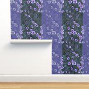 24x18-Inch Repeat of Stripes of Veranda Roses in Lavender Amethyst Violet