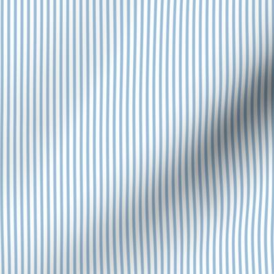 Beefy Pinstripe: Blue & White Thin Stripe