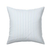 Ticking Stripe: Light Blue & White Modern Pillow Ticking