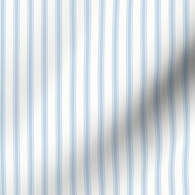 Ticking Stripe: Light Blue & White Modern Pillow Ticking