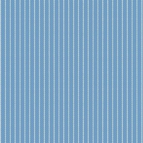 Penny Pinstripe: Powdery Blue Pinstripe, Vintage, Retro, Weave