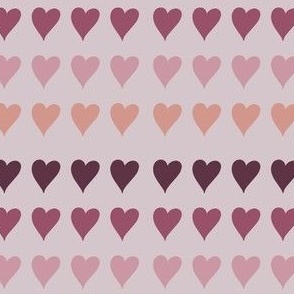 Purple Valentines Hearts