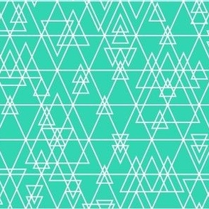 mod girl variegated triangles mint