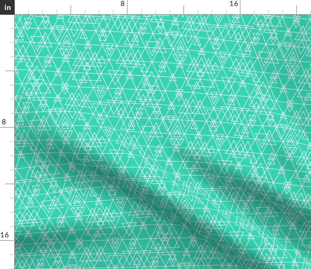 mod girl variegated triangles mint