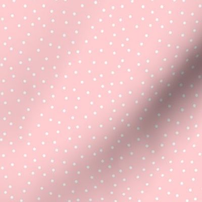 mod girl dots light pink and white