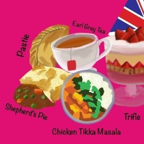 English Foods Hot Pink Large