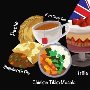 English Foods Black Large