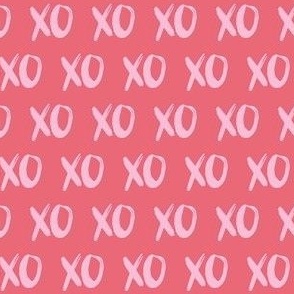 Pink XO Love Bold Script 1"