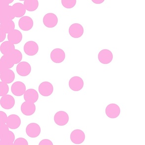 Pink Dots Scattered on White  horizontal