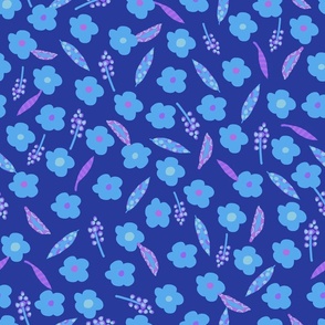 Ct2228 Mindy Blue Ditsy Floral