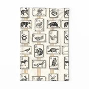 FLASH CARDS - TEA TOWELS - WOODLAND CREATURES - SINGLE