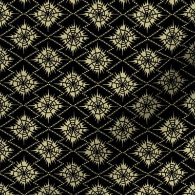 spider web abstract black gold