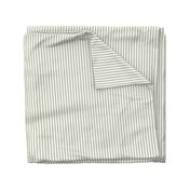 Ticking Stripe: Sage Green & Cream Pillow Ticking