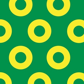 NYE Collection: 5-INCH Yellow and  Green Fishman Donuts