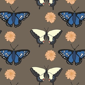 Brown Butterfly Pattern by Courtney Graben