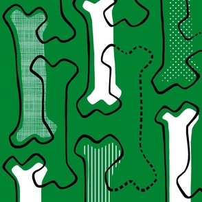 St Patrick’s green bones - Large - irish green, st patty, st patricks day
