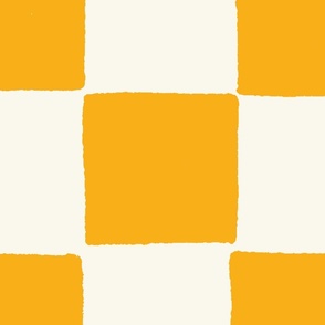 Painted Yellow squares - jumbo size