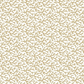 Coral field in camel colour 50