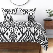 Ikat Deco in black and  white 200