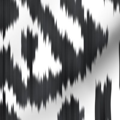 Ikat Deco in black and  white 200