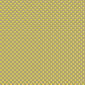 Polka Dots in Yellow & Mushroom Small