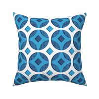 Palm Springs Circle Trellis - Blue