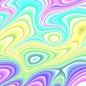 Trippy Colorful Wavy Pattern