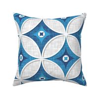 Palm Springs Circle Quilt - Blue