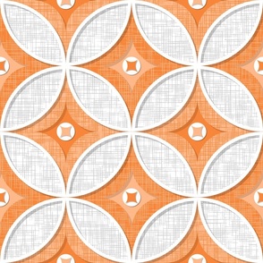 Palm Springs Circle Quilt - Orange 