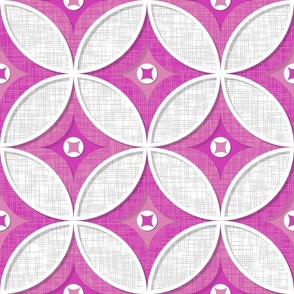 Palm Springs Circle Quilt - Pink