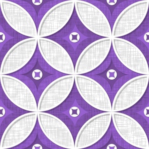 Palm Springs Circle Quilt - Purple