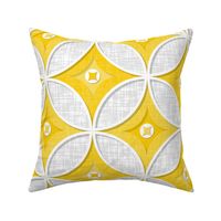 Palm Springs Circle Quilt - Yellow 