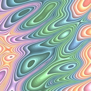 Groovy Colorful Squiggly Pattern