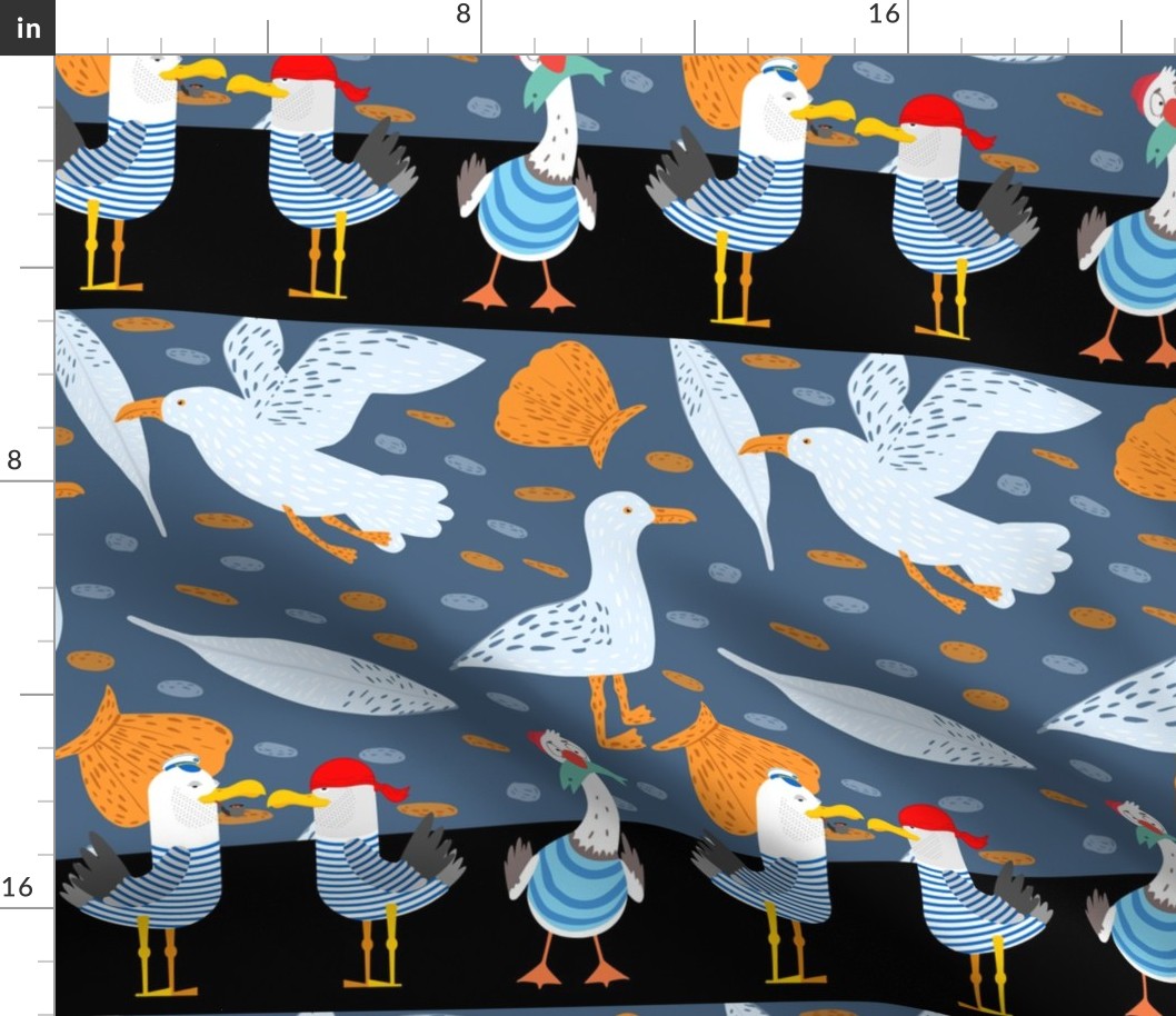 seagull birds fisherman or seagull bird napkins