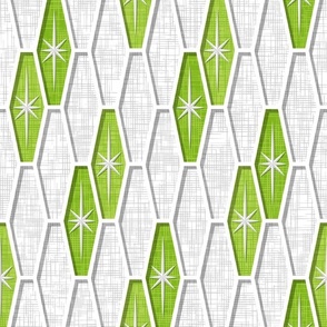 Palm Springs Starburst Hexagons - Green